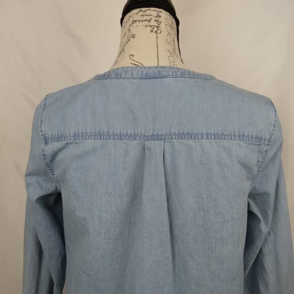 J. Jill | Chambray Knot Button Shirt | Size XS - Picture 5 of 8